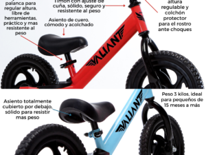 Caracteristicas bicicleta de equilibrio aro 12