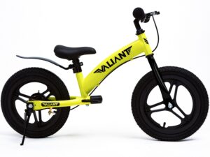 Bicicleta de Equilibrio Aro 14 3 en 1 Valiant Amarillo Neón (3 a 7 años)